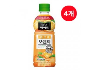 [미닛메이드]오렌지 350ml*4개