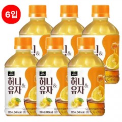 [미닛메이드]허니유자 280ml*6개