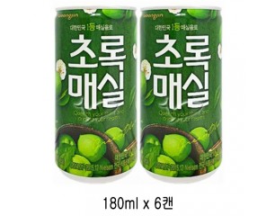 [웅진]초록매실 캔(6입)