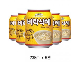 비락식혜 캔(6입)