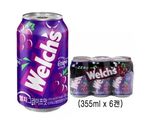웰치스캔 포도맛(6입)