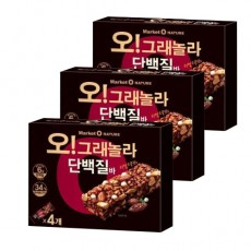 [마켓오]오 그래놀라 단백질바 4P*3개 (행사)