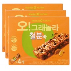 [마켓오]오 그래놀라바 철분바 4P*3개 (행사)