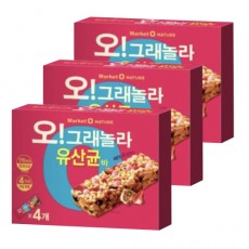 [마켓오]오 그래놀라 유산균바 4P*3개 (행사)