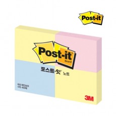 포스트-잇 653 4패드(레인보우)