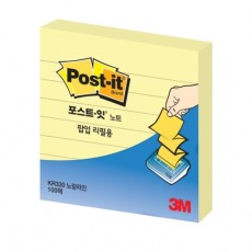 포스트-잇 팝업리필용 KR330-L (노랑라인)