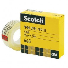 스카치투명양면테이프(리필/18*7.6)