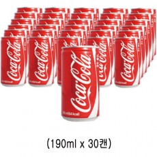 코카콜라캔 190ml 박스(업소용)