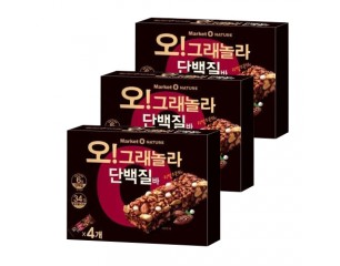 [마켓오]오 그래놀라 단백질바 4P*3개 (행사)