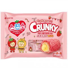 [롯데]크런키 더블크런치바미니 스트로베리&바나나